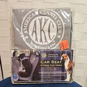 AKC NWT Gray Car Seat Cover for Dogs